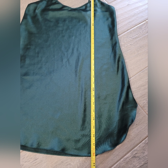 Vintage Secret Treasures Slip Dress Silky Cami Lingerie Sexy Dark Green Small - Picture 9 of 9